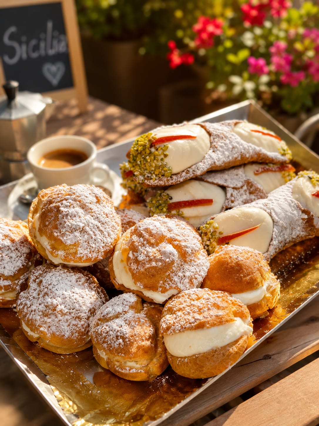 cannoli and bignè